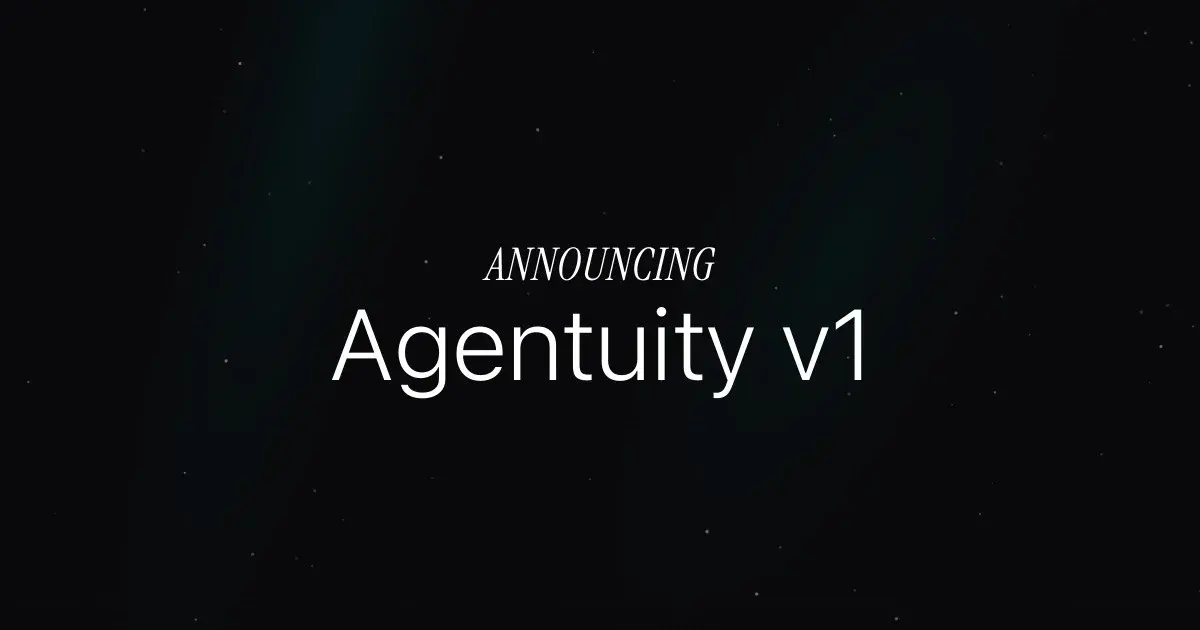 Agentuity v1: A New Kind of Cloud, Built for AI Agents