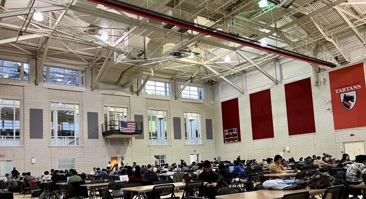 Students hacking at TartanHacks 2026